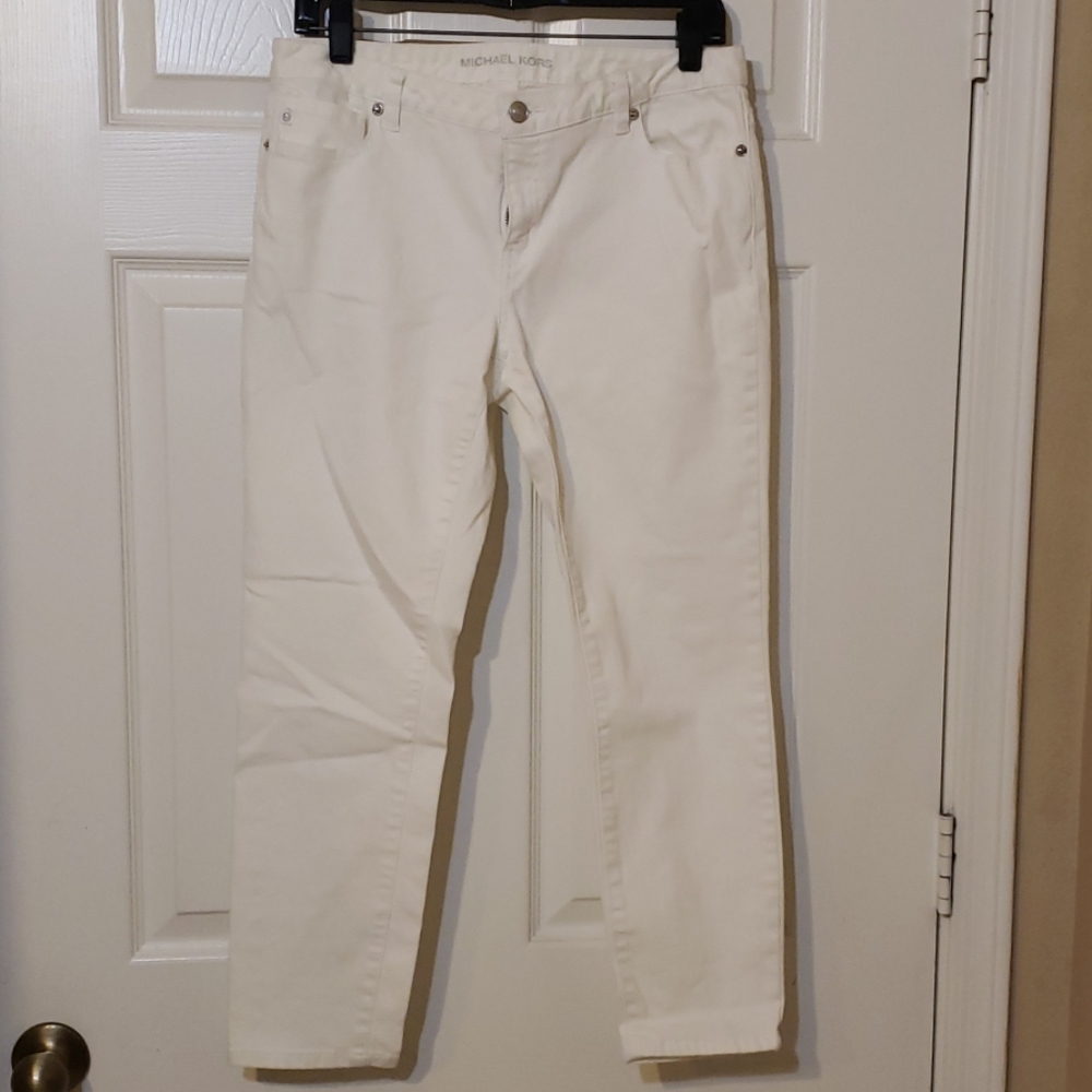 Michael Kors White Stretch Denim Jeans